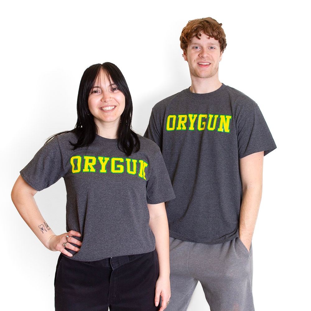 Ducks Spirit, McKenzie SewOn, Grey, Crew Neck, Cotton Blend, Men, Orygun, T-Shirt, 263405